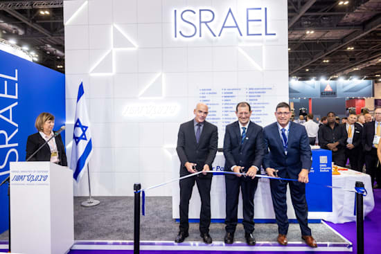 תערוכת DSEI בלונדון / צילום: דוברות משרד הביטחון תערוכת DSEI בלונדון / צילום: דוברות משרד הביטחון