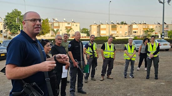 עם כיתת כוננות בנהריה / צילום: פדרציית ניו יורק UJA