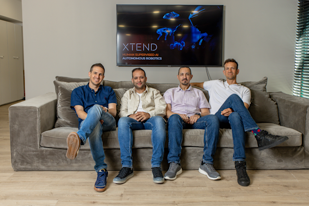 בכירי חברת הרחפנים XTEND / צילום: כדיה לוי