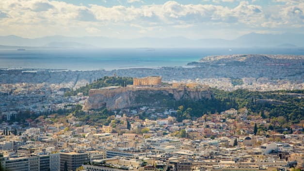 אתונה. לא לחסום את הנוף של הפרתנון