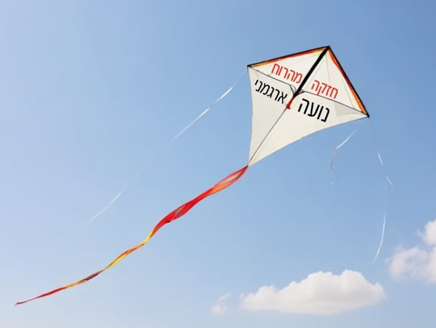 הדמיית עפיפון במטס של ​פורום ''120 מנהיגות מחברות'' / צילום: באדיבות טלי דביר לבנת