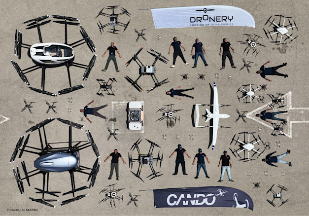 רחפנים של חברת Cando Drones / צילום: קנדו דרונס רחפנים של חברת Cando Drones / צילום: קנדו דרונס