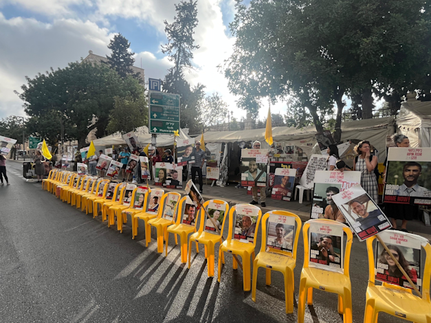 מאהל המחאה בירושלים / צילום: מטה משפחות החטופים