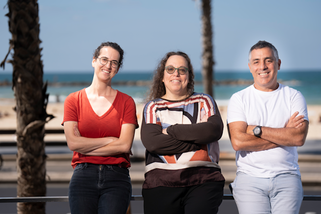 שותפי קרן סרקה. מימין: עופר כץ, הללי ברט ורוני זהבי / צילום: רמי זרנגר