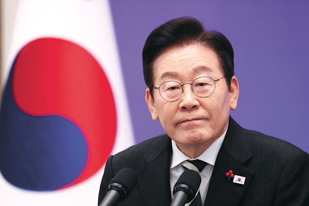 נשיא דרום קוריאה לי ג'ה מיונג / צילום: Reuters, Kim Hong-Ji נשיא דרום קוריאה לי ג'ה מיונג / צילום: Reuters, Kim Hong-Ji