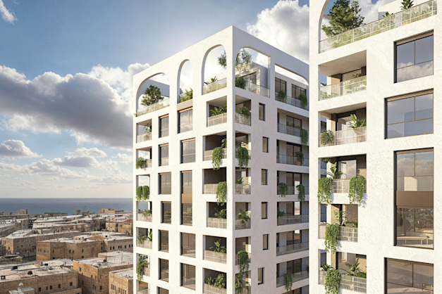 הפרויקט של יובלים סיטי בוי. אכלוס בעוד כחמש שנים / צילום: דה לה פונטיין אדריכלים