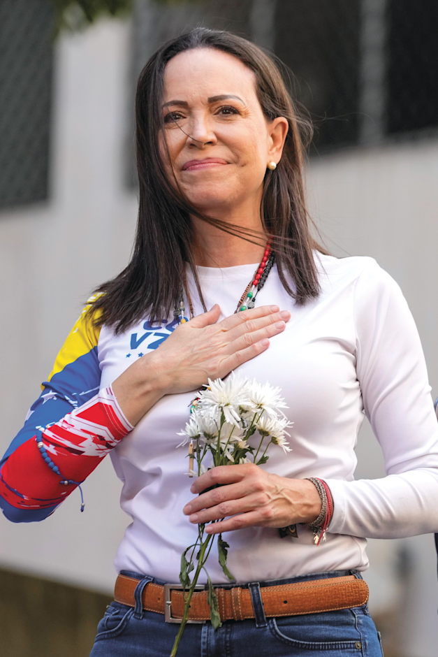 מנהיגת האופוזיציה בוונצואלה מריה מצ'אדו / צילום: ap, Ariana Cubillos מנהיגת האופוזיציה בוונצואלה מריה מצ'אדו / צילום: ap, Ariana Cubillos