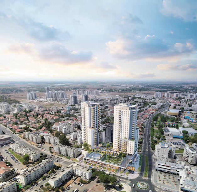 פרויקט מיי טאון בקרית מלאכי / הדמיה: Evolve media