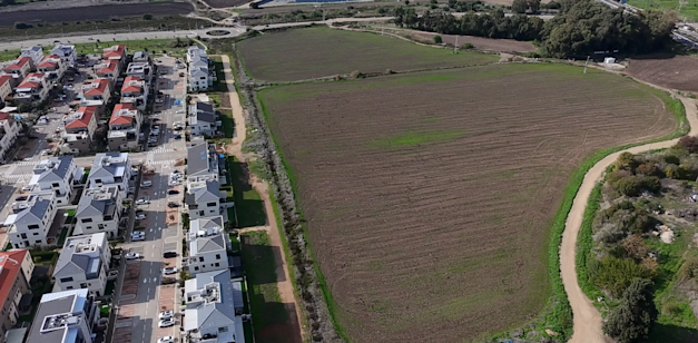 השטח עליו יוקם הקמפוס החדש של אנבידיה / צילום: ט.ג. הפקות