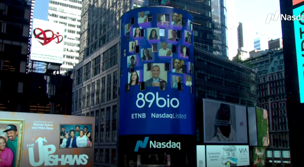 על מסך הנסדאק: 89Bio על מסך הנסדאק: 89Bio