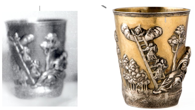 כוס קידוש מאוסף היודאיקה של המשפחה / צילום: יח''צ