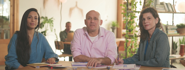 צוות החברה, מימין: לימור סנדץ&lsquo;, ד''ר דוד ששר, נופר בר-אור / צילום: שקד גורבט