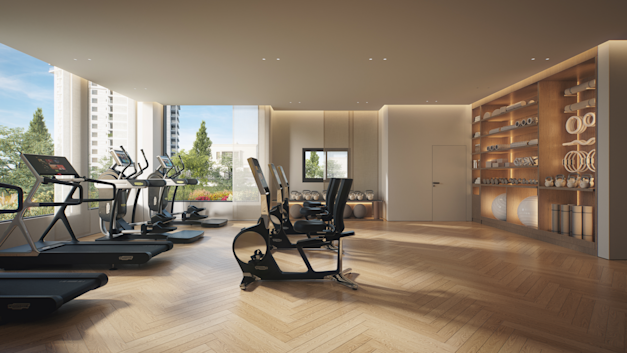 חדר כושר בבניין / הדמיה: 3dvision