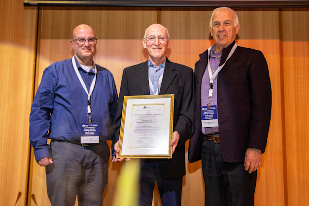 Eli Cohen, Director General, THU; Bernard Pinsky, Chair of the Ronald S. Roadburg Foundation; Prof. Eliezer Shalev, M.D., President, THU / Photo: Tel Hai University of Kiryat Shmona in the Galilee