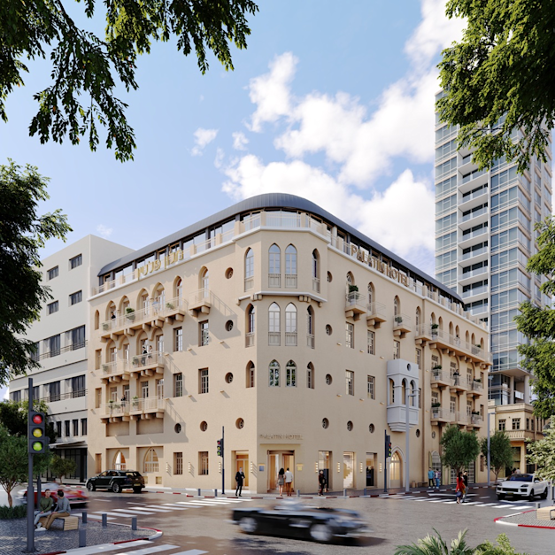 מלון פלטין של פתאל / צילום: יואב מסר אדריכלים וטריפל די הדמיות