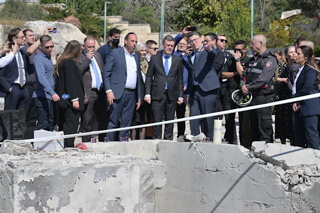 ביקור שר החוץ של גרמניה, יוהאן ודפול, בבית שמש / צילום: שלומי אמסלם- לע״מ