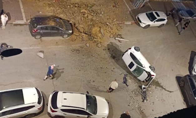 תיעוד מההרס במרכז הארץ בעקבות הירי מאיראן / צילום: לפי סעיף 27 א'