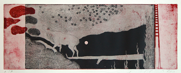 יצירה של האומנית הילה לולו-לין במלון בצלאל / צילום: באדיבות האומנית