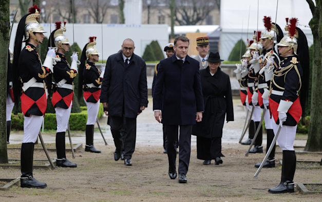 נשיא צרפת, עמנואל מקרון / צילום: ap, Marin Ludovic