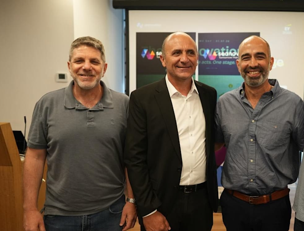 אורי שמש, חזי חאלאויה ואילון בדיל / צילום: נדב כהן אורי שמש, חזי חאלאויה ואילון בדיל / צילום: נדב כהן
