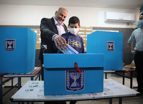 עבאס מנסור / צילום: Associated Press, Israel Election