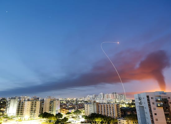 יירוט של כיפת ברזל באשקלון / צילום: Reuters, Amir Cohen