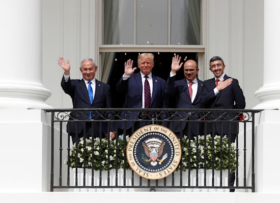 חתימת הסכמי אברהם, ספטמבר 2020 / צילום: Reuters, Tom Brenner