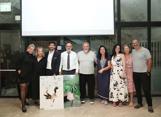 מימין: דן לב, אורלי פלאי ,שרית נובק, מאיה דרין, רן שמואלי, יוסי לוי, אלי לוי, ד"ר שרון צחורי, יעל יוספסברג / צילום: יח"צ מימין: דן לב, אורלי פלאי ,שרית נובק, מאיה דרין, רן שמואלי, יוסי לוי, אלי לוי, ד"ר שרון צחורי, יעל יוספסברג / צילום: יח"צ