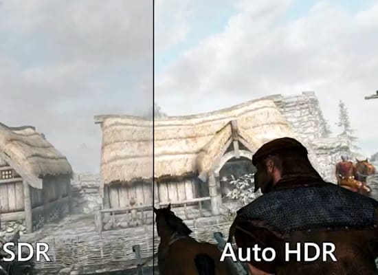 Auto HDR / צילום: מתוך ההכרזה של מיקרוסופט Auto HDR / צילום: מתוך ההכרזה של מיקרוסופט