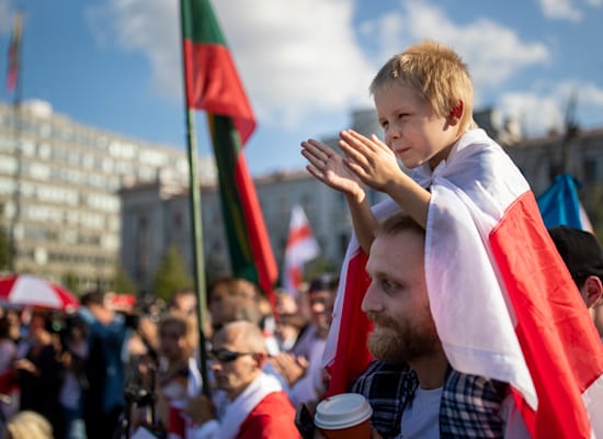 הפגנות בבלארוס / צילום: Associated Press, Mindaugas Kulbis הפגנות בבלארוס / צילום: Associated Press, Mindaugas Kulbis
