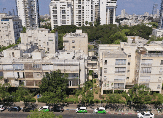 התחדשות עירונית ברחוב ויצמן 11-13 פינת חכמי קירואן 7, תל אביב / צילום: ניר הופמן