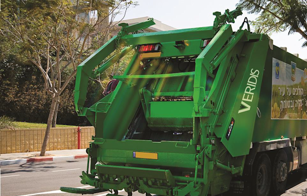 משאית פסולת של ורידיס / צילום: מצגת החברה משאית פסולת של ורידיס / צילום: מצגת החברה