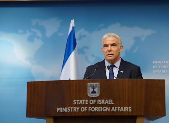 יאיר לפיד בהצהרתו / צילום: ניב מוסמן, לע״מ יאיר לפיד בהצהרתו / צילום: ניב מוסמן, לע״מ