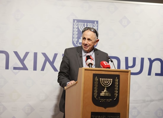מנכ''ל משרד האוצר רם בלינקוב במסיבת העיתונאים, היום / צילום: סיון שחור, ענבה, לע''מ מנכ''ל משרד האוצר רם בלינקוב במסיבת העיתונאים, היום / צילום: סיון שחור, ענבה, לע''מ