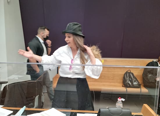 ענבל אור בבית המשפט, היום / צילום: ניצן שפיר ענבל אור בבית המשפט, היום / צילום: ניצן שפיר
