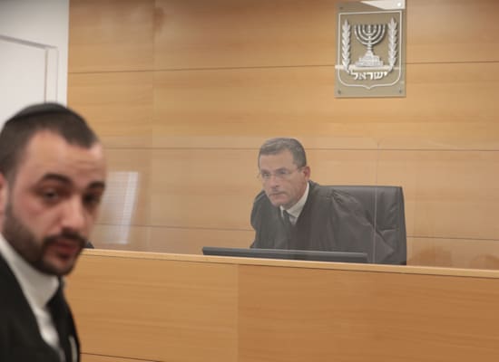 Judge Moshe suffers in court today (Wednesday) / Photo: Yossi Zamir