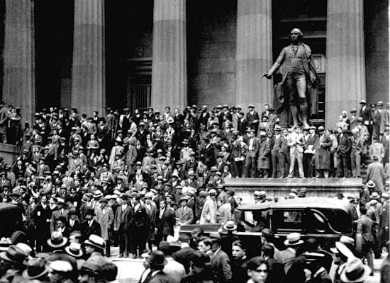 הקריסה ב־1929. s&p 500 עלה מאז באלפי אחוזים / צילום: Associated Press