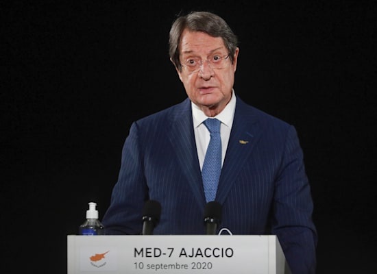 ניקוס אנסטסיאדיס, נשיא קפריסין / צילום: Associated Press ניקוס אנסטסיאדיס, נשיא קפריסין / צילום: Associated Press