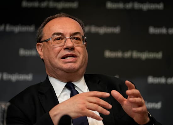 נגיד בנק אנגליה אנדרו ביילי / צילום: Associated Press, Frank Augstein נגיד בנק אנגליה אנדרו ביילי / צילום: Associated Press, Frank Augstein