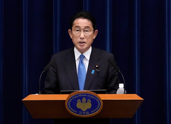 פומיו קישידה, ראש ממשלת יפן / צילום: Associated Press, Shuji Kajiyama פומיו קישידה, ראש ממשלת יפן / צילום: Associated Press, Shuji Kajiyama