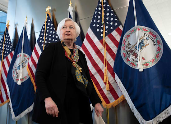 שרת האוצר האמריקאי, ג'נט ילין / צילום: Associated Press, Cliff Owen שרת האוצר האמריקאי, ג'נט ילין / צילום: Associated Press, Cliff Owen