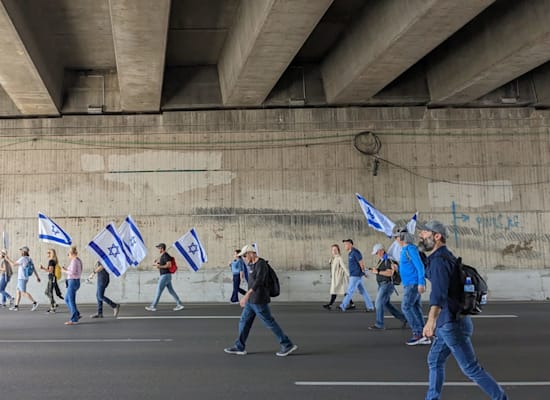 הפגנות באיילון / צילום: שני מלא־רון