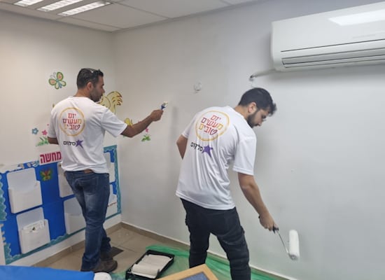 עובדי סלקום ביום המעשים הטובים / צילום: יח''צ סלקום עובדי סלקום ביום המעשים הטובים / צילום: יח''צ סלקום
