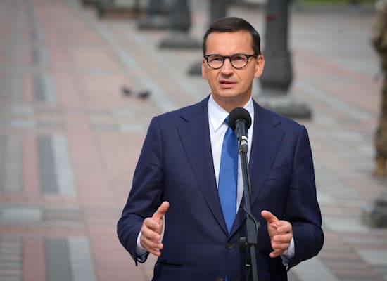 ראש ממשלת פולין, מטאוש מורבייצקי / צילום: Associated Press, Efrem Lukatsky ראש ממשלת פולין, מטאוש מורבייצקי / צילום: Associated Press, Efrem Lukatsky
