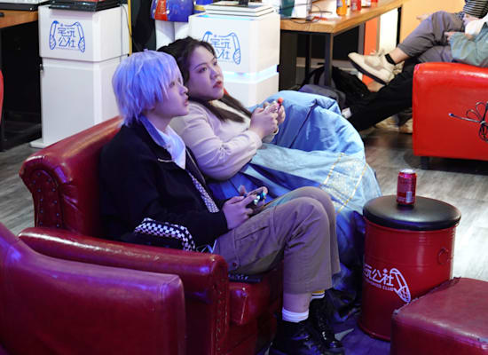 Dream Girl Johnny Lin on a video game date with a cosplayer, Shanghai / Courtesy of Rynee Ren