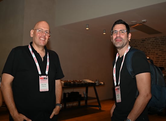 ניר עברון מגוגל, ויגאל ברקת מבנק הפועלים / צילום: תמר מצפי ניר עברון מגוגל, ויגאל ברקת מבנק הפועלים / צילום: תמר מצפי