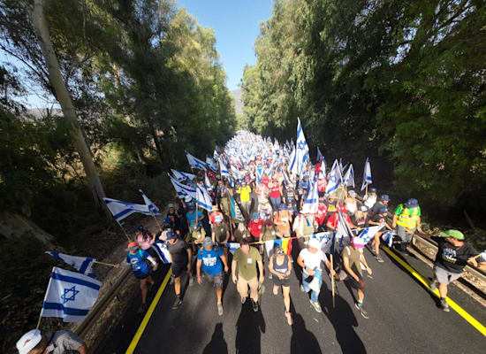 במהלך הסופש התקיימה בצפון צעדת מחאה נגד המהפכה המשפטית / צילום: רוני שפירא במהלך הסופש התקיימה בצפון צעדת מחאה נגד המהפכה המשפטית / צילום: רוני שפירא