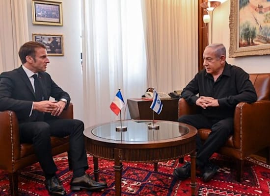 ראש הממשלה בנימין נתניהו נפגש עם נשיא צרפת עמנואל מקרון / צילום: קובי גדעון-לע''מ ראש הממשלה בנימין נתניהו נפגש עם נשיא צרפת עמנואל מקרון / צילום: קובי גדעון-לע''מ