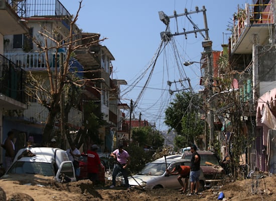 ההרס הרב ברחובות אקאפולקו שבמקסיקו / צילום: Reuters, QUETZALLI NICTE-HA