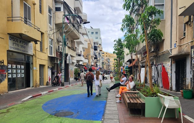 רחוב פלורנטין לאחר הסגירה. ''מקרה מורכב'' / צילום: דוברות עיריית תל אביב רחוב פלורנטין לאחר הסגירה. ''מקרה מורכב'' / צילום: דוברות עיריית תל אביב